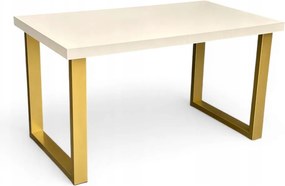 Stół KASZMIR + ZŁOTE NOGI 80x140 do 240 cm rozkładany prostokątny