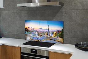 Panel szklany do Kuchni Słoneczna Panorama Hiszpanii