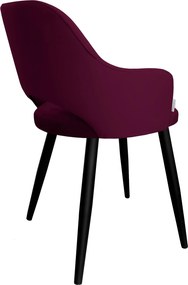 Krzesło Milano tkanina Welur noga metalowa : Kolor nogi - Czarna stożek, Kolor tkaniny - VELVET - MG02, Typ siedziska - Siedzisko stałe