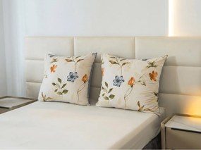 Poszewka na poduszkę z mikrofibry GENTLE LEAVES 40x50 cm, kremowy