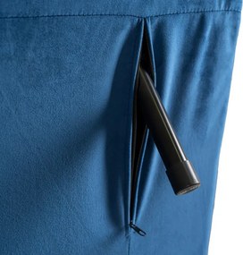 Fotel Rozkładany Leżanka Wypoczynkowy MARRY do Spania Granatowy