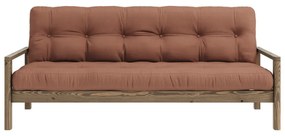 Pomarańczowobrązowa rozkładana sofa 205 cm Knob – Karup Design