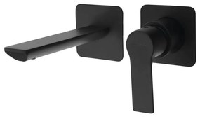 Sapho - Bateria umywalkowa podtynkowa PAX czarny mat