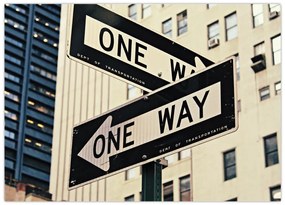Obraz - New York ONE WAY (70x50 cm)