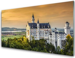 Panel Szklany do Kuchni Majestatyczny Pałac W Górach