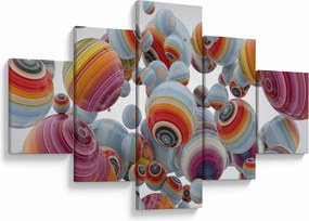 Obraz malowanych kulek (125x70 cm)
