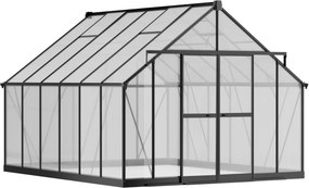 Szklarnia 245 x 305 x 370 cm, wzmocniona konstrukcja, poliwęglan 6 mm