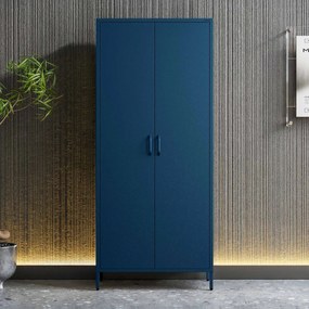 Szafa na ubrania metalowa granatowa FLAVIO