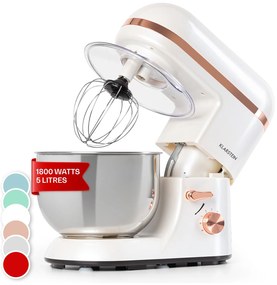 Klarstein Bella 1800W 5L Robot Kuchenny Biały/Różowe Złoto