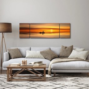 Obraz - żeglowanie na łodzi (170x50 cm)
