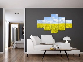 Obraz żółtego pola (125x70 cm)