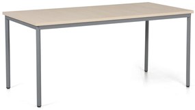 Stół jadalniany TRIVIA, 160x80 cm, ciemnoszara podstawa, brzoza