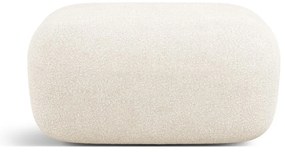 Beżowy podnóżek z materiału bouclé Jenny – Micadoni Home