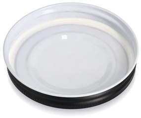 Słoik z metalową pokrywką KITCHEN ESSENTIALS, ryflowane szkło