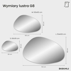 Nietypowe lustro łazienkowe z oświetleniem LED G8