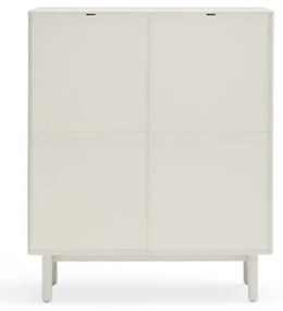 Biała komoda 100x120x40 cm Corvo – Teulat