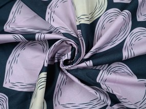 PrzytulneMieszkanie.pl PrzytulneMieszkanie.pl Pościel z mikrofibry VIOLET HEARTS jasnofioletowa Rozmiar pościeli: 2 szt 70 x 80 cm | 160 x 200 cm