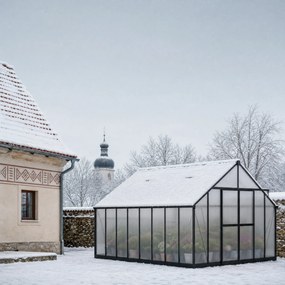Szklarnia 245 x 305 x 488 cm, wzmocniona konstrukcja, poliwęglan 6 mm