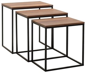 ZESTAW 3x Stolik konferencyjny brązowy