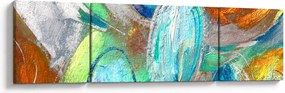 Obraz - Kolorowa abstrakcja (170x50 cm)
