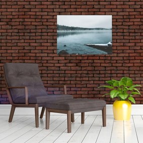 Obraz - lodowe nordyckie jezioro (70x50 cm)