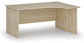 Narożne biurko PRIMO WOOD, 160x120 cm, prawe, dąb naturalny
