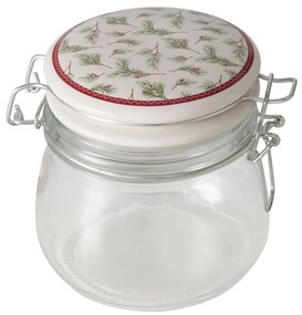 Słoik z porcelanową pokrywką CHARLENE, 450 ml