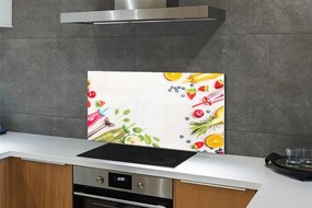 Szklany Panel Zielony Koktajl Szpinakowy