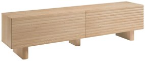 Szafka RTV 2-drzwiowa z MDF - 180 cm - Naturalny - LUDIMA