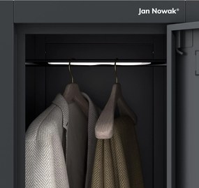 Szafka socjalna ubraniowa BHP antracytowa IGOR 1 Plus 316,5 x 1850 x 450 mm