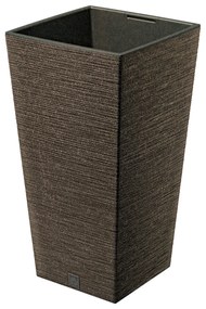 Donica ogrodowa kwadratowa Furu Square Eco Wood 50 cm kawa PROSPERPLAST