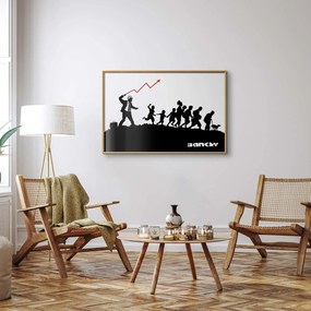 Plakat Wyścig 30x21 cm z ramą złotą bez marginesu ARTGEIST B