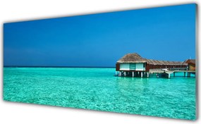 Panel Szklany do Kuchni Krystaliczna Woda I Niebo