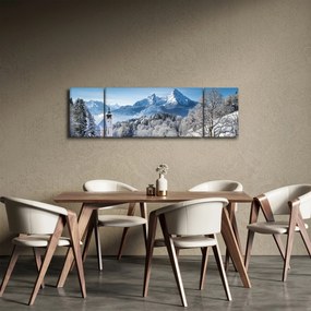 Obraz - Zaśnieżony krajobraz (170x50 cm)