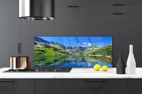 Panel Szklany Spokój Górskiego Jeziora