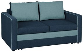 Granatowo-niebieska sofa z pojemnikiem - Ridon