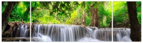 Obraz wodospadu w Kanchanaburi, Tajlandia (170x50 cm)
