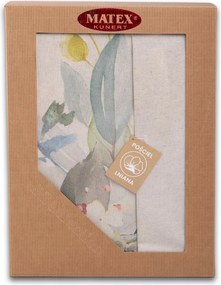 Pościel z mieszanki bawełny i lnu Wiązanka, 160 x 200 cm, 2 szt. 70 x 80 cm