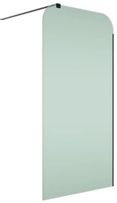 Ścianka prysznicowa WALK IN zielona 8mm MOLIS green square MASSI | rożne rozmiary : Kolor profili kabiny - chrom / srebrny, Szerokość ścianki - 80 cm, Typ montażu - WALK in FIX (Do ściany)