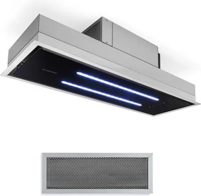 Klarstein High Line 90cm 411m³/h Okap Sufitowy Czarny