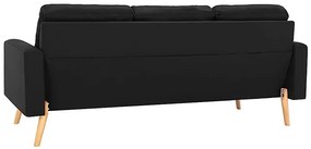 3-osobowa czarna sofa - Muria 3Q