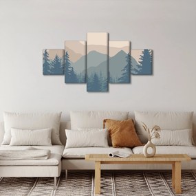 Obraz - Góry Turkusowe N⁰2 (125x70 cm)