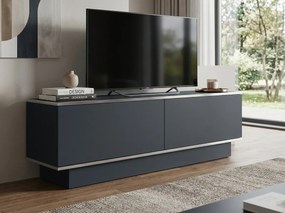 PROMOCJA Stolik RTV ALVIN 135 cm, antracyt/srebrny II. jakość