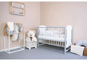 New Baby Łóżeczko dziecięce Elsa, biało-szare