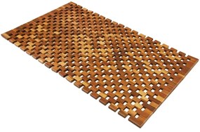 Mata łazienkowa CUBE, drewno akacjowe 80x50x1cm, brązowa Casaria