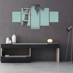 Obraz - Palma na Karaibach (125x70 cm)