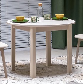 Okrągły stół z rozkładanym blatem Ringo Halmar, kaszmir