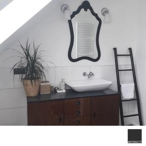 Umywalka ceramiczna nablatowa prostokątna biała 70 x 39 cm SHALL