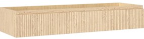 Mexen Rivel szafka łazienkowa podumywalkowa 140 cm, 1 szuflada, ryflowana , dąb - 91A20-14023-1-BF81