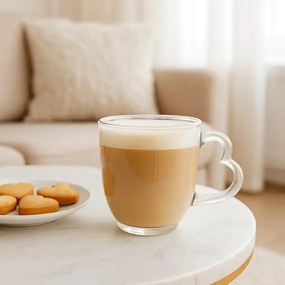 Altom Zestaw szklanych kubków Heart, 310 ml , 6 szt.